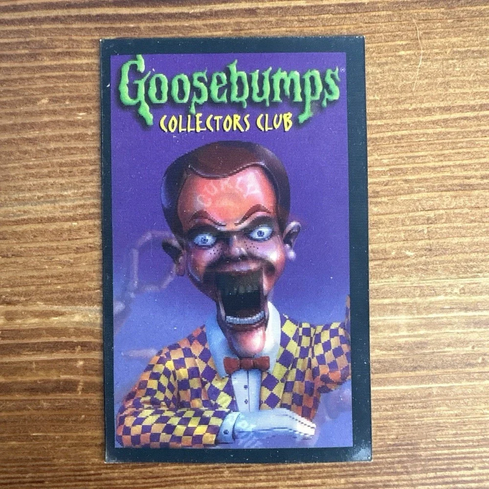 1997 Vintage Goosebumps Collectors Club Slappy Lenticular Hologram Card Rare